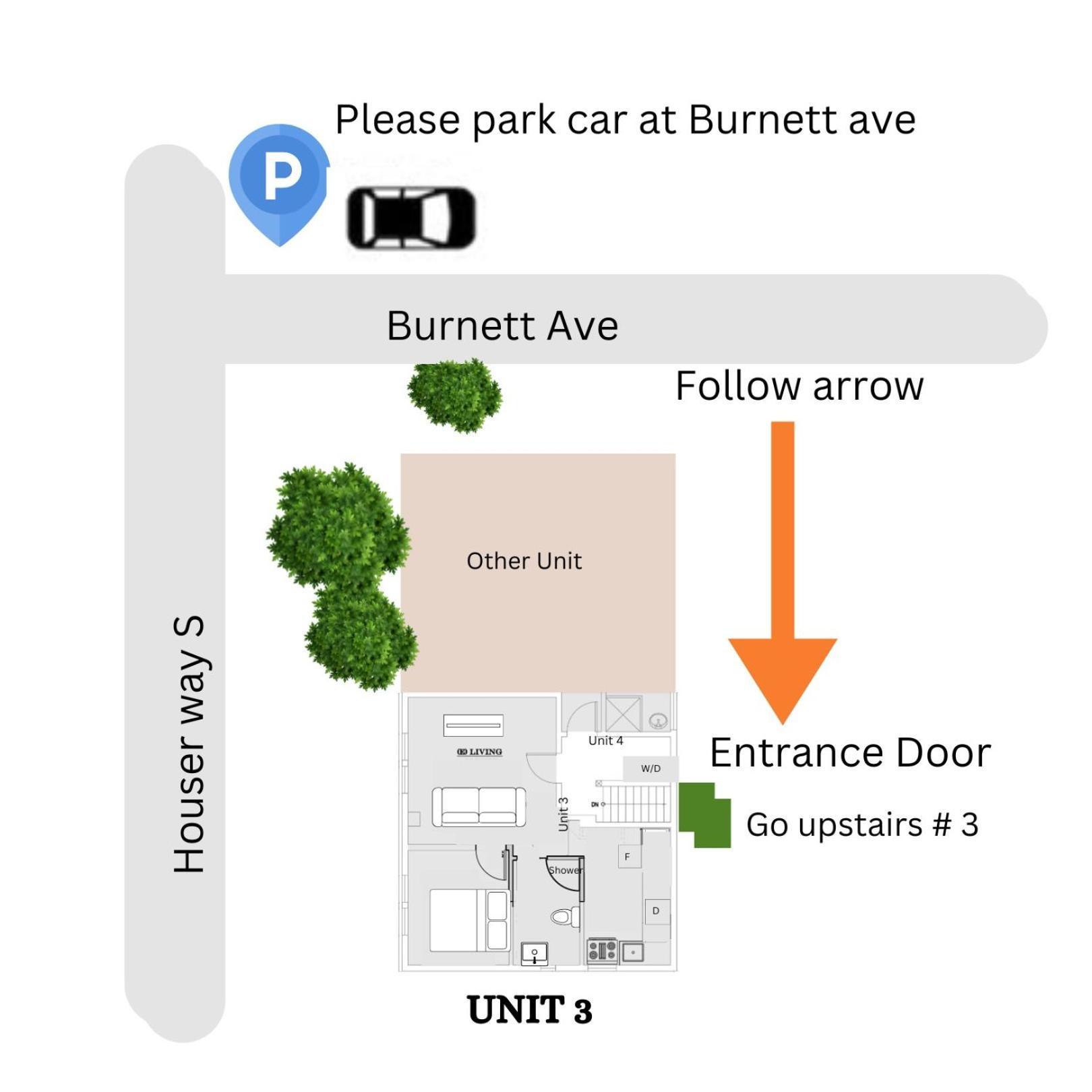 Charming & Bright Gem Prime Location Street Parking #3
